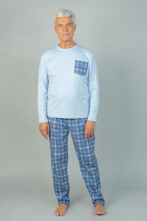 Pyjama col rond manches longues (NOIRON)