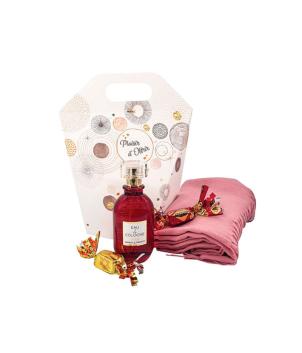 Coffret cadeau Noel : Cologne + foulard + papillotes