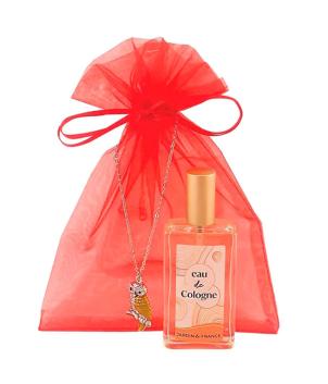 Coffret cadeau Noel : eau de parfum + collier pendentif