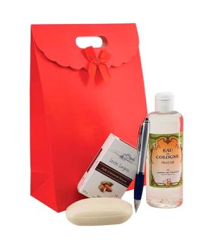 Coffret cadeau Noel : Eau de Cologne 240ml + Stylo + Savon surgras 100gr