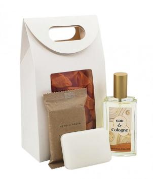 COFFRET Cadeau Noel - Pack bien-être Homme : Eau de Cologne 95ml, Savon surgras 100gr