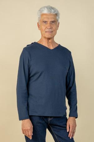 Tee-shirt médical uni manches longues (TAIPEI)
