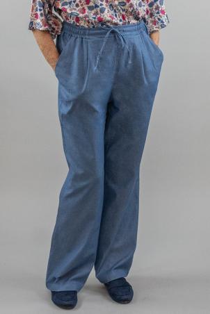Pantalon ample en chambray (PALANNE)